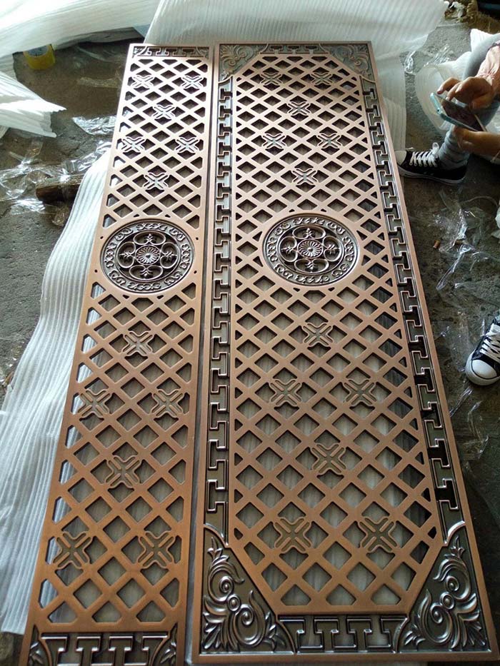 銅門窗加工樣品